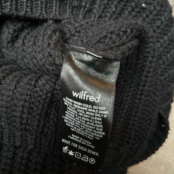 Black Ribbed Knit Sweater - Picture 4 of 4